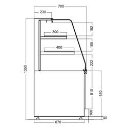 Öztiryakiler - Öztiryakiler Soğuk Teşhir Dolabı Eğik Camlı 150 CM (1)