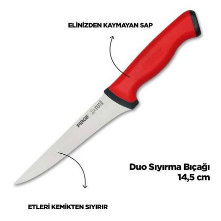 Pirge Duo Profesyonel Kasap Kurban Bıçak Seti