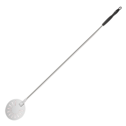 Altınbaşak - Pizza Küreği 22 Cm, Paslanmaz Çelik, Delikli Yuvarlak