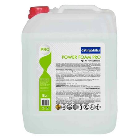 Öztiryakiler Power Foam Pro Mutfak ve Gıda İşletmeleri İçin Ağır Kir Yağ Sökücü