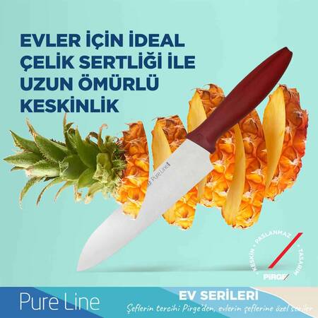 Pirge Pure Line Şef Bıçak Seti, 3'lü