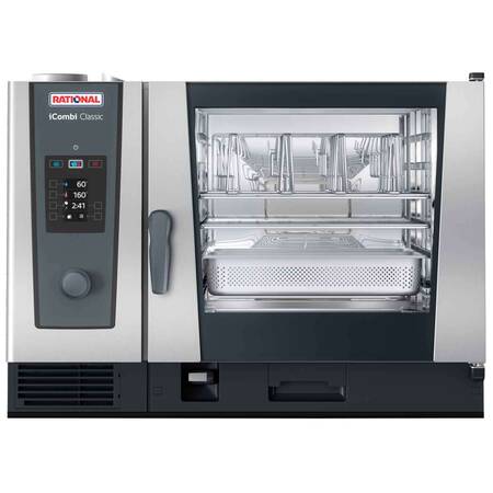 Rational İcombi Classic Buhar Konveksiyonlu Fırın, 6x2/1 GN Tepsi Kapasiteli, Elektrikli Rational İcombi Classic Buhar Konveksiyonlu Fırın, 6x2/1 GN Tepsi Kapasiteli, Elektrikli