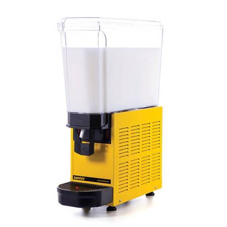 Samixir Klasik Karıştırıcılı Soğuk İçecek Ayran Dispenseri, 20 Litre Sarı
