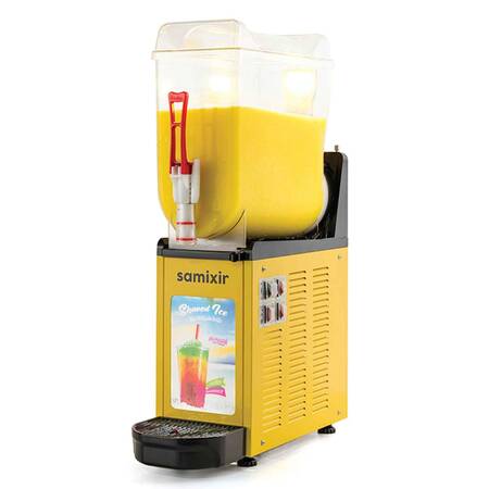 Samixir Allure Ice Slush Granita ve Meyve Suyu Dispenseri, 12 L, Sarı