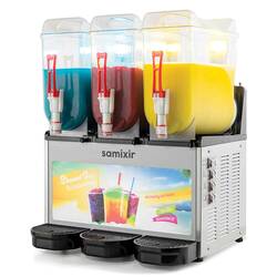 Samixir Trible Allure Ice Slush Granita ve Meyve Suyu Dispenseri, 12+12+12 L, İnox - Thumbnail