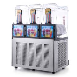 Samixir Trible Allure Ice Slush Granita ve Meyve Suyu Dispenseri, 12+12+12 L, İnox - Thumbnail