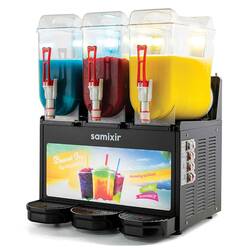 Samixir Trible Allure Ice Slush Granita ve Meyve Suyu Dispenseri, 12+12+12 L, Siyah - Thumbnail