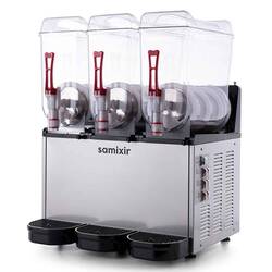 Samixir - Samixir Triple Ice Slush Granita ve Meyve Suyu Dispenseri, 12+12+12 L, İnox (1)