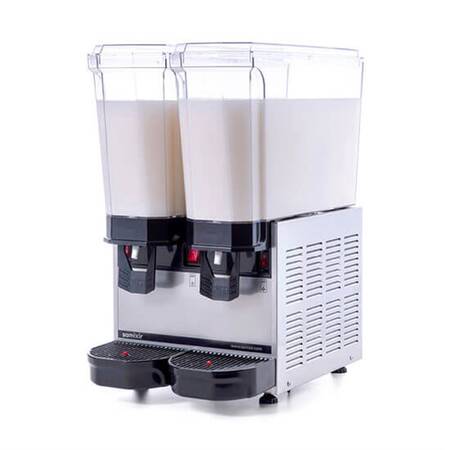 Samixir Twin Fıskiyeli Karıştırıcılı Soğuk İçecek Dispenseri, 2x20 Litre İnox