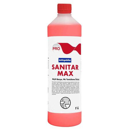Öztiryakiler Sanitar Max Güçlü banyo Wc Temizleme Ürünü 1 Litre