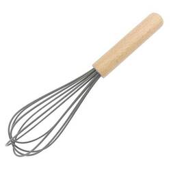 EPİNOX - Silikon Çırpıcı, Ahşap Sap, 25 Cm
