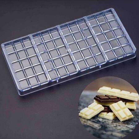 Tablet Çikolata Kalıbı, Polikarbon, 27,5x13,5 Cm