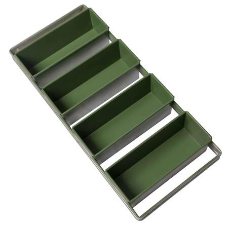 Tost Ekmek Kalıbı Yapışmaz Kaplamalı Kapaklı, 4 Bölmeli 12X12X30 Cm