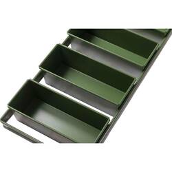 Tost Ekmek Kalıbı Yapışmaz Kaplamalı Kapaklı, 4 Bölmeli 12X12X30 Cm - Thumbnail