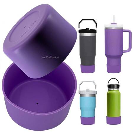 Trailx Stanley Quencher & Iceflow Kaymaz Silikon Taban Koruyucu, Lila