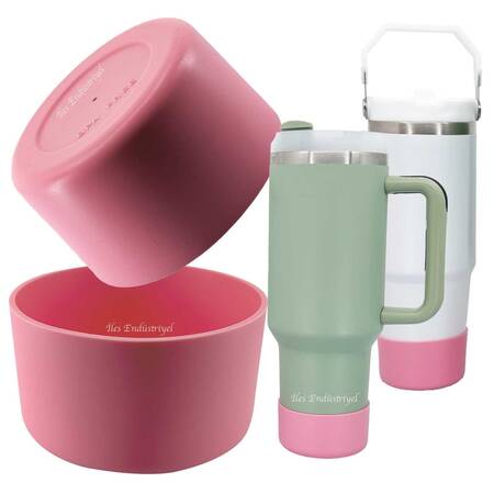 Trailx Stanley Quencher & Iceflow Kaymaz Silikon Taban Koruyucu, Pembe