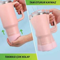 TRAİLX - Trailx Stanley Quencher & Iceflow Kaymaz Silikon Taban Koruyucu, Pembe (1)