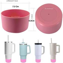 Trailx Stanley Quencher & Iceflow Kaymaz Silikon Taban Koruyucu, Pembe - Thumbnail