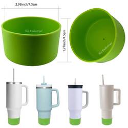 Trailx Stanley Quencher & Iceflow Kaymaz Silikon Taban Koruyucu, Yeşil - Thumbnail