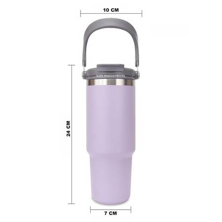 Trailx Vakumlu Termos, Paslanmaz Çelik 30 Oz/887 ml, Lila