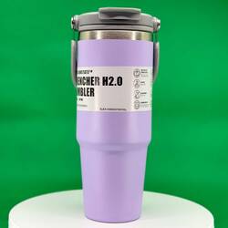 Trailx Vakumlu Termos, Paslanmaz Çelik 30 Oz/887 ml, Lila - Thumbnail