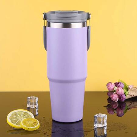 Trailx Vakumlu Termos, Paslanmaz Çelik 30 Oz/887 ml, Lila