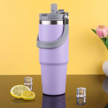 Trailx Vakumlu Termos, Paslanmaz Çelik 30 Oz/887 ml, Lila