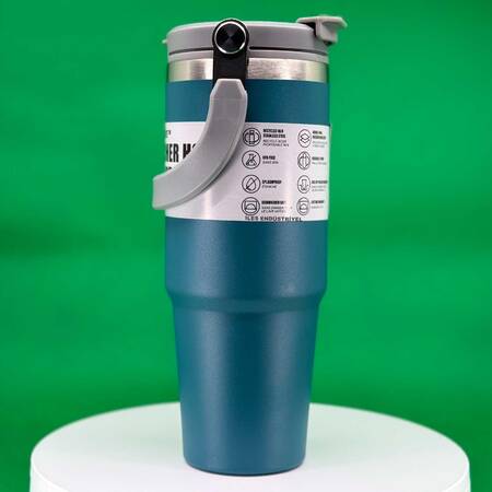 Trailx Vakumlu Termos, Paslanmaz Çelik 30 Oz/887 ml, Mavi