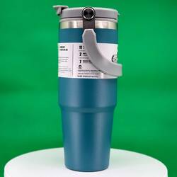 Trailx Vakumlu Termos, Paslanmaz Çelik 30 Oz/887 ml, Mavi - Thumbnail