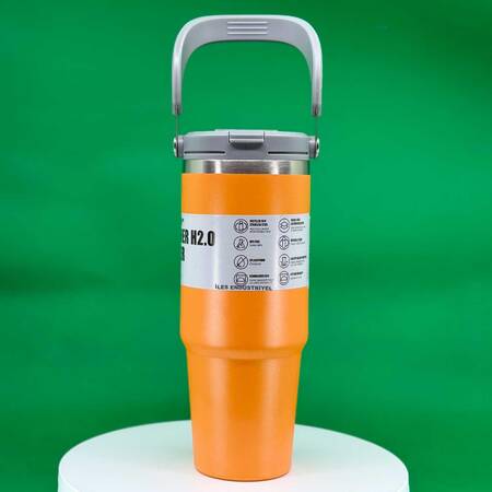 Trailx Vakumlu Termos, Paslanmaz Çelik 30 Oz/887 ml, Orange