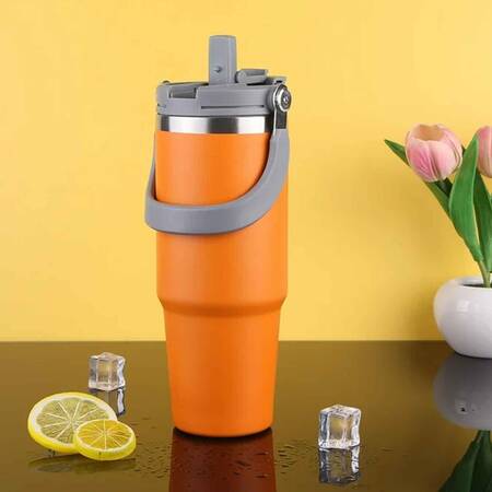 Trailx Vakumlu Termos, Paslanmaz Çelik 30 Oz/887 ml, Orange