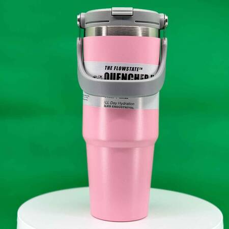 Trailx Vakumlu Termos, Paslanmaz Çelik 30 Oz/887 ml, Pembe