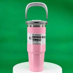 Trailx Vakumlu Termos, Paslanmaz Çelik 30 Oz/887 ml, Pembe - Thumbnail