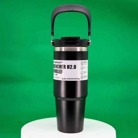 Trailx Vakumlu Termos, Paslanmaz Çelik 30 Oz/887 ml, Siyah