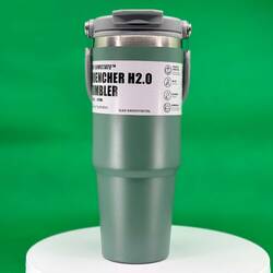 Trailx Vakumlu Termos, Paslanmaz Çelik 30 Oz/887 ml, Yeşil - Thumbnail