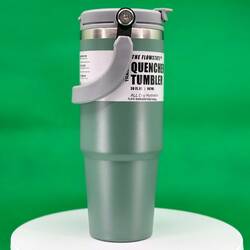 Trailx Vakumlu Termos, Paslanmaz Çelik 30 Oz/887 ml, Yeşil - Thumbnail