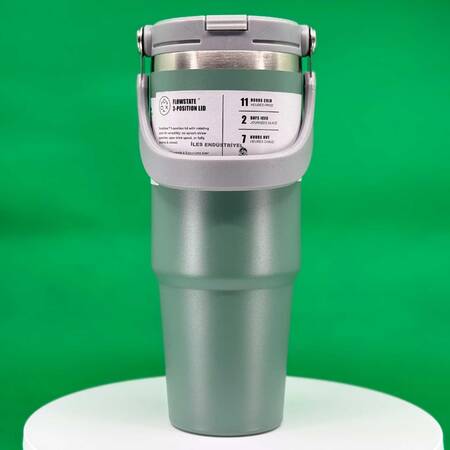 Trailx Vakumlu Termos, Paslanmaz Çelik 30 Oz/887 ml, Yeşil