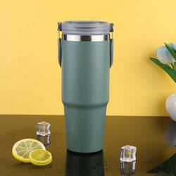 Trailx Vakumlu Termos, Paslanmaz Çelik 30 Oz/887 ml, Yeşil - Thumbnail