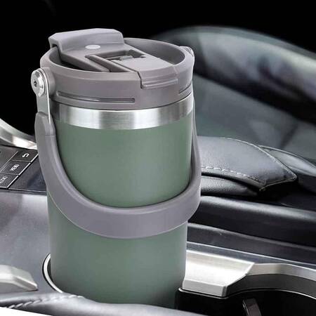 Trailx Vakumlu Termos, Paslanmaz Çelik 30 Oz/887 ml, Yeşil