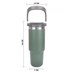 Trailx Vakumlu Termos, Paslanmaz Çelik 30 Oz/887 ml, Yeşil - Thumbnail