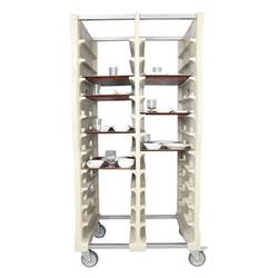 Tribeca - Tribeca Tepsi Taşıma Arabası, Çiftli 37x53 Cm Servis Tepsisi İçin Gri Tribeca - Tribeca Tepsi Taşıma Arabası, Çiftli 37x53 Cm Servis Tepsisi İçin Gri
